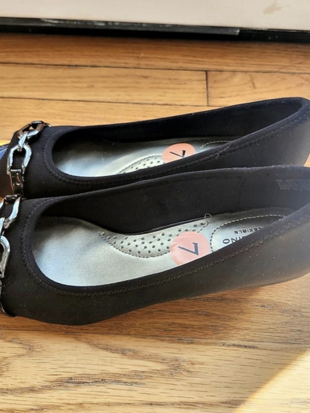 Bandolino Candra Peep-Toe Wedge Pump Black US 7